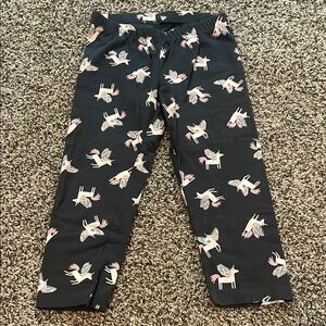 Cat & Jack Dark Leggings with Unicorn Pattern